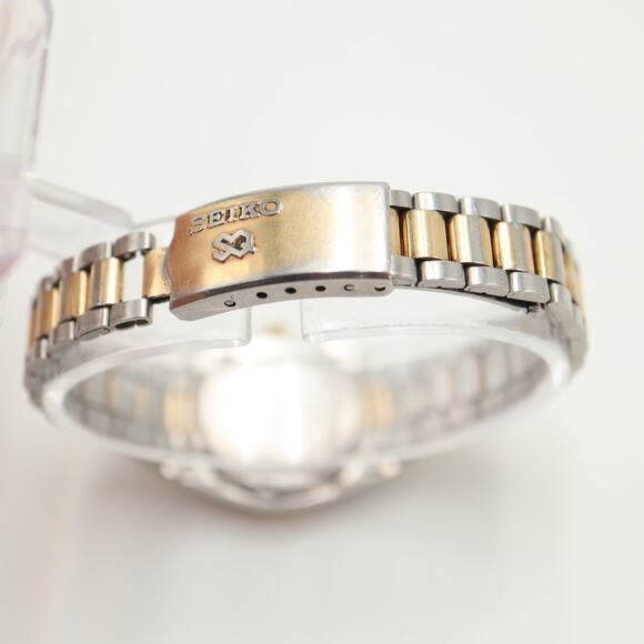 Seiko SQ Presidential Womens Two Tone Day Date Watch 2626-0159 w New Battery - Picture 14 of 16